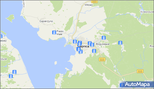 mapa Stepnica, Stepnica na mapie Targeo