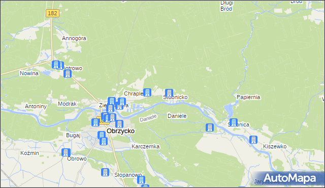 mapa Stobnicko, Stobnicko na mapie Targeo
