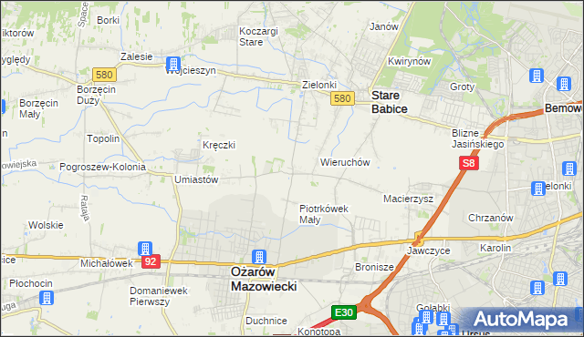 mapa Strzykuły, Strzykuły na mapie Targeo