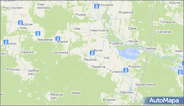 mapa Sulborowice, Sulborowice na mapie Targeo
