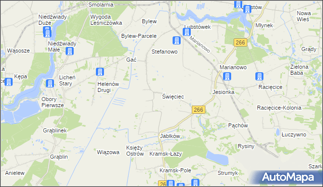 mapa Święciec, Święciec na mapie Targeo