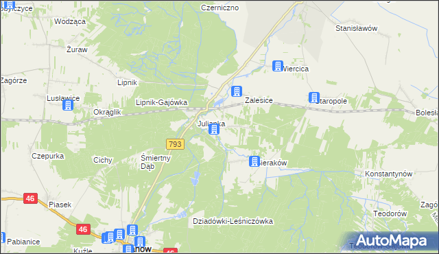 mapa Sygontka, Sygontka na mapie Targeo