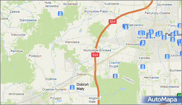mapa Szczerki, Szczerki na mapie Targeo
