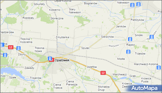 mapa Szulec, Szulec na mapie Targeo
