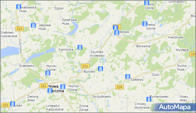 mapa Szumleś Szlachecki, Szumleś Szlachecki na mapie Targeo