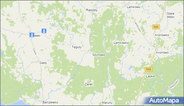 mapa Szynowo, Szynowo na mapie Targeo