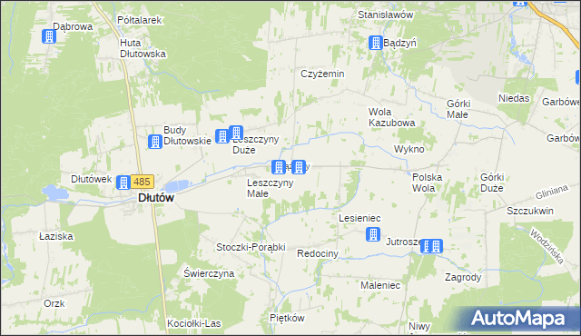 mapa Tążewy, Tążewy na mapie Targeo