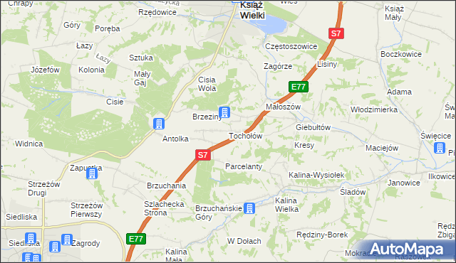 mapa Tochołów, Tochołów na mapie Targeo