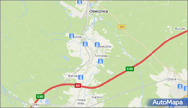 mapa Tomisław, Tomisław na mapie Targeo