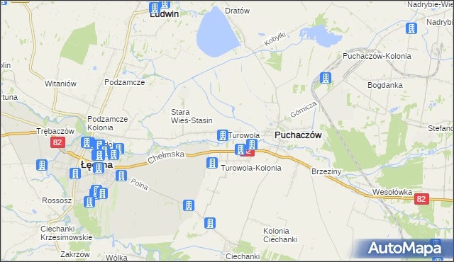 mapa Turowola, Turowola na mapie Targeo