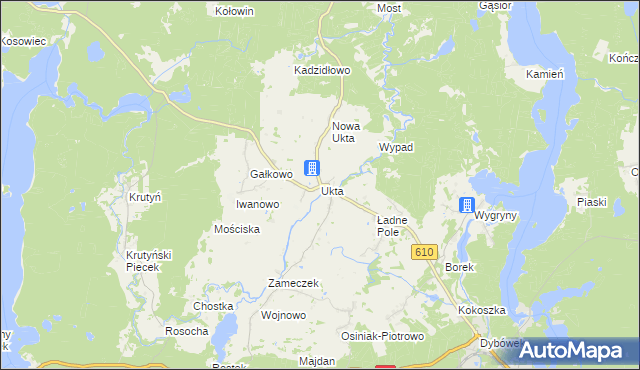 mapa Ukta, Ukta na mapie Targeo