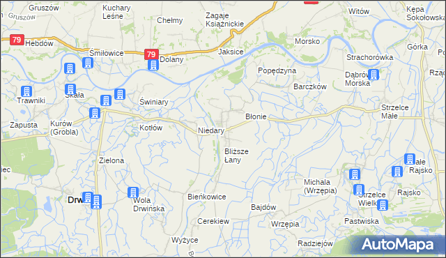 mapa Uście Solne, Uście Solne na mapie Targeo
