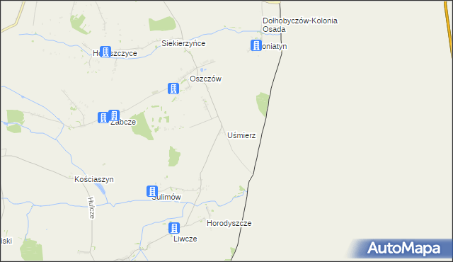 mapa Uśmierz, Uśmierz na mapie Targeo