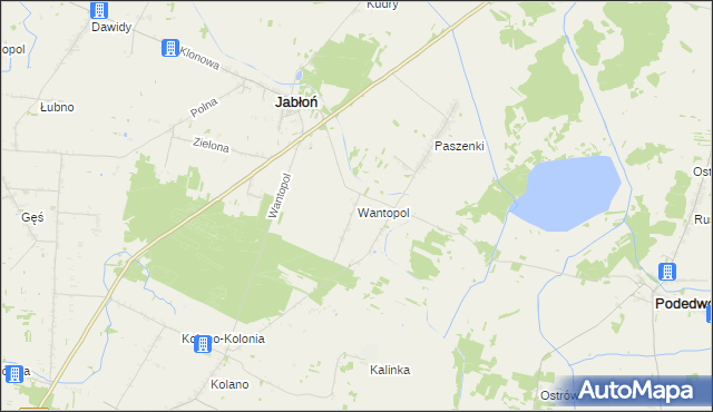 mapa Wantopol, Wantopol na mapie Targeo