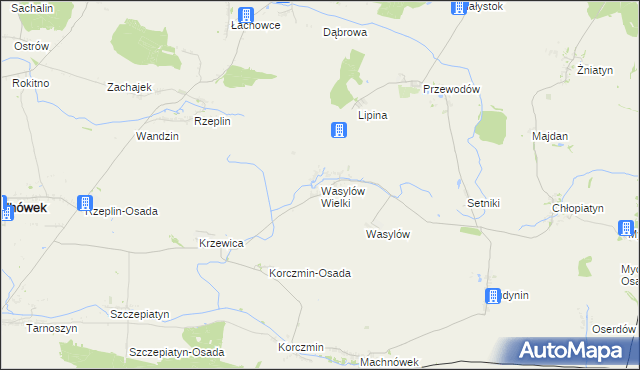 mapa Wasylów Wielki, Wasylów Wielki na mapie Targeo