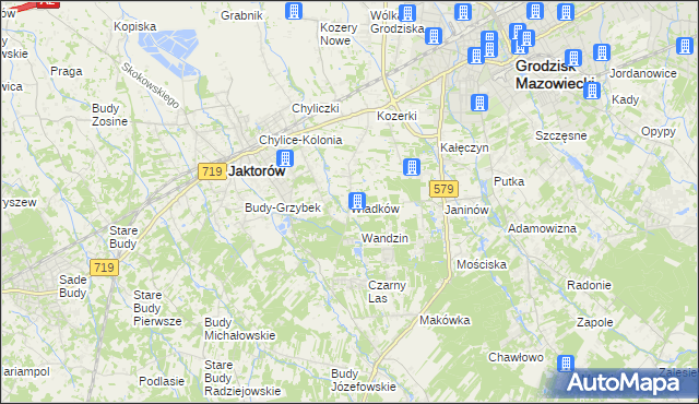 mapa Władków, Władków na mapie Targeo