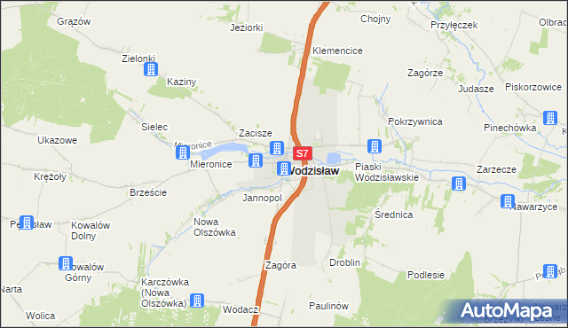 mapa Wodzisław, Wodzisław na mapie Targeo