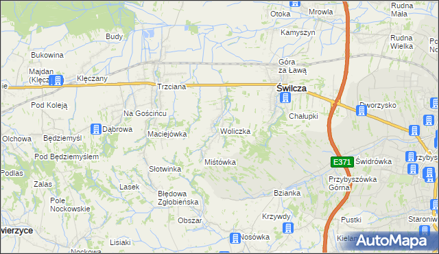 mapa Woliczka, Woliczka na mapie Targeo