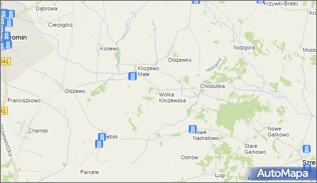mapa Wólka Kliczewska, Wólka Kliczewska na mapie Targeo