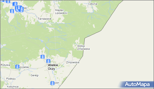 mapa Wólka Żmijowska, Wólka Żmijowska na mapie Targeo