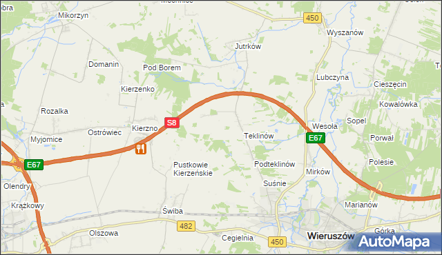 mapa Nawrotów, Nawrotów na mapie Targeo