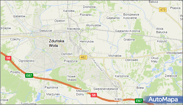 mapa Krobanówek, Krobanówek na mapie Targeo