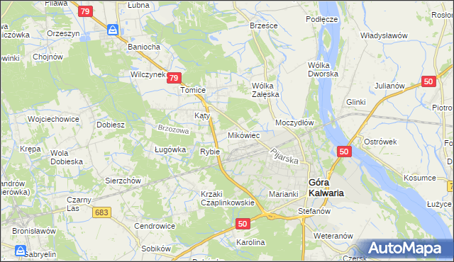 mapa Mikówiec, Mikówiec na mapie Targeo