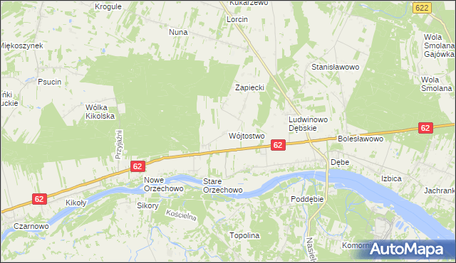 mapa Wójtostwo gmina Pomiechówek, Wójtostwo gmina Pomiechówek na mapie Targeo