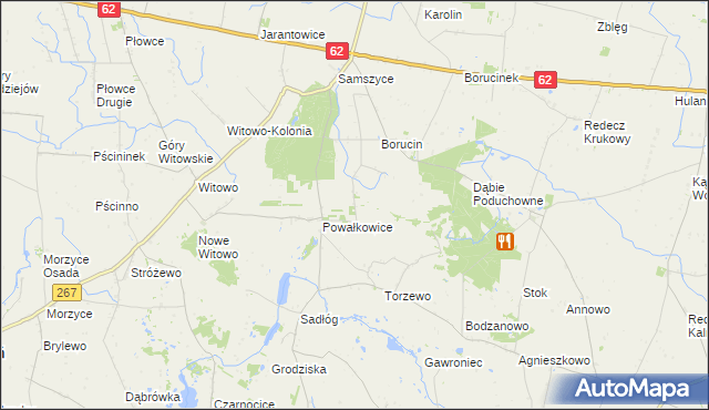 mapa Borucin-Kolonia, Borucin-Kolonia na mapie Targeo