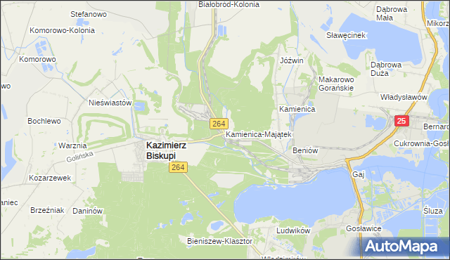 mapa Kamienica-Majątek, Kamienica-Majątek na mapie Targeo