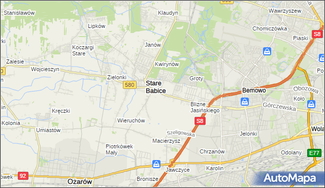 mapa Latchorzew, Latchorzew na mapie Targeo