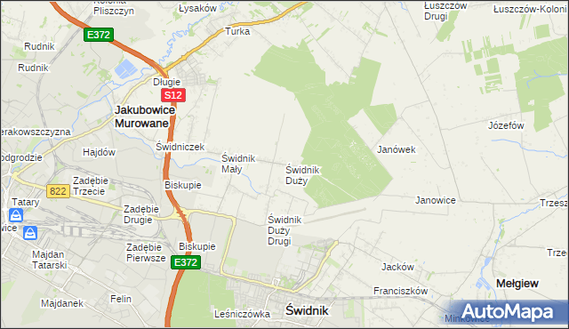 mapa Świdnik Duży, Świdnik Duży na mapie Targeo
