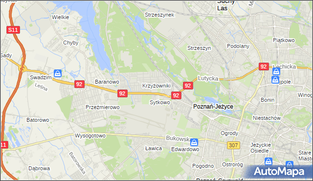 mapa Smochowice, Smochowice na mapie Targeo