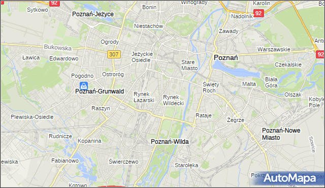 mapa Rynek Wildecki, Rynek Wildecki na mapie Targeo