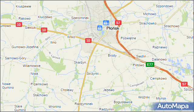 mapa Bońki, Bońki na mapie Targeo