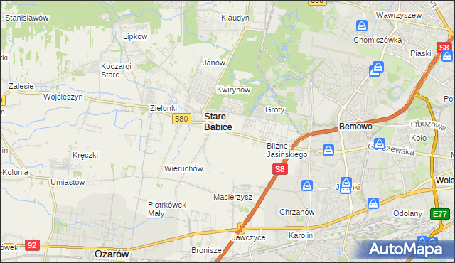 mapa Latchorzew, Latchorzew na mapie Targeo