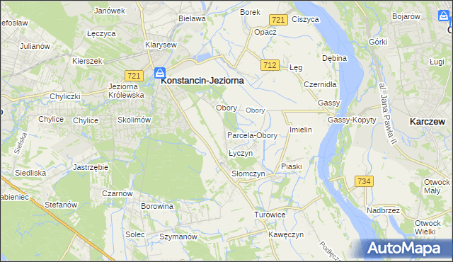 mapa Parcela-Obory, Parcela-Obory na mapie Targeo