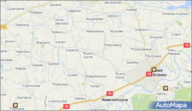 mapa Dobranowice gmina Igołomia-Wawrzeńczyce, Dobranowice gmina Igołomia-Wawrzeńczyce na mapie Targeo