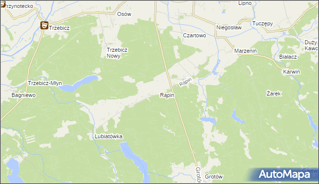 mapa Rąpin, Rąpin na mapie Targeo