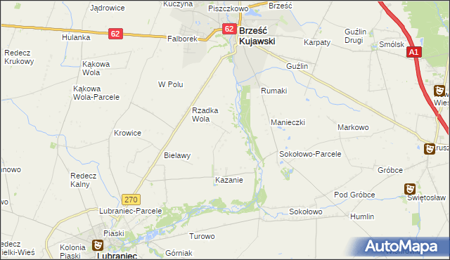 mapa Rzadka Wola-Parcele, Rzadka Wola-Parcele na mapie Targeo