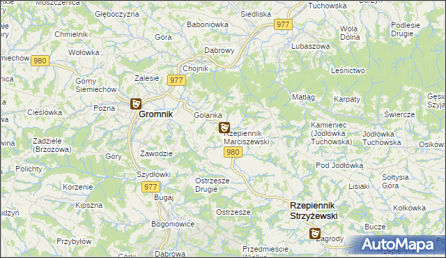 mapa Rzepiennik Marciszewski, Rzepiennik Marciszewski na mapie Targeo
