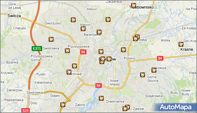 mapa Rzeszów, Rzeszów na mapie Targeo