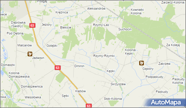 mapa Rzymy-Rzymki, Rzymy-Rzymki na mapie Targeo