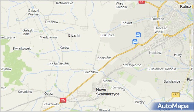 mapa Boczków, Boczków na mapie Targeo