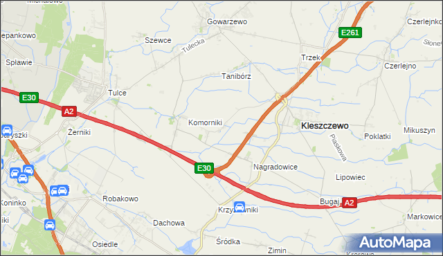 mapa Bylin, Bylin na mapie Targeo