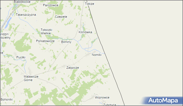mapa Nomiki, Nomiki na mapie Targeo