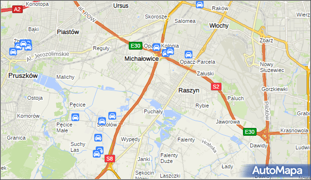 mapa Nowe Grocholice, Nowe Grocholice na mapie Targeo
