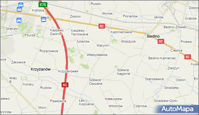 mapa Szewce-Walentyna, Szewce-Walentyna na mapie Targeo