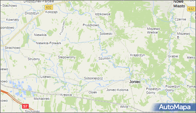 mapa Szumlin, Szumlin na mapie Targeo