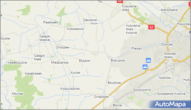 mapa Trkusów, Trkusów na mapie Targeo